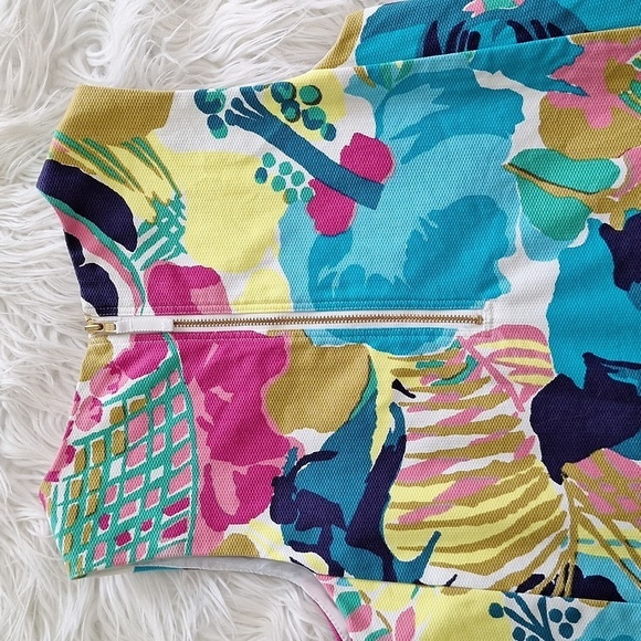 Crewcuts Drop Waist Ruffle Hem Dress in Seaside Floral - Picture 6 of 15